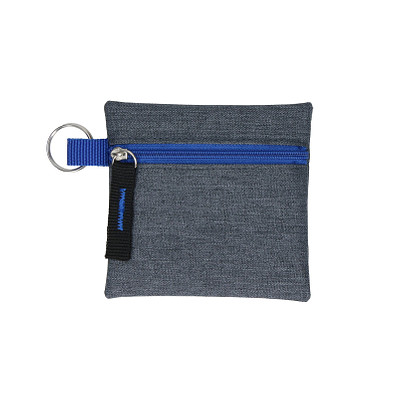 Schlüsselmäppchen Nino, grau/blau