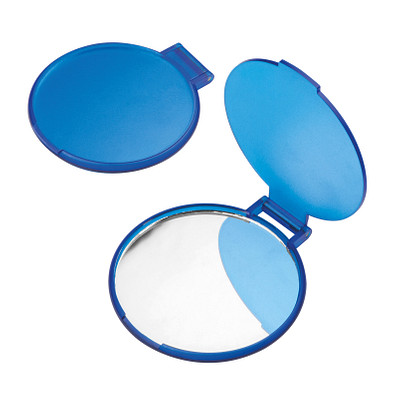 Schminkspiegel gefrostet, blau