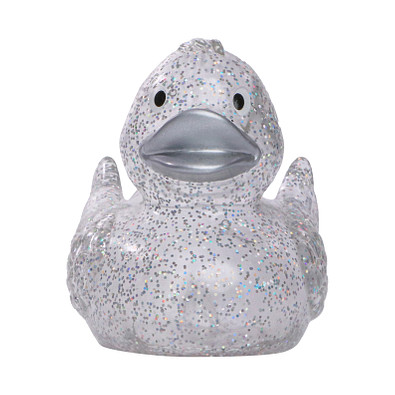 Schnabels® Bade-Ente Klassik, glitter/silber
