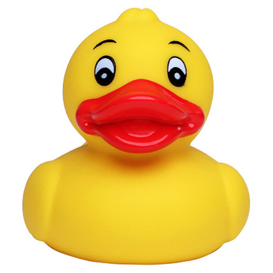 Schnabels® Bade-Ente Klassik, mittel, gelb/rot