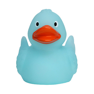 Schnabels® Bade-Ente mit fluoreszierendem Nachleucht-Effekt, blau