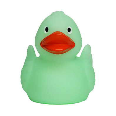 Schnabels® Bade-Ente mit fluoreszierendem Nachleucht-Effekt, grün