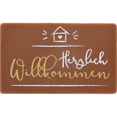 Schokotäfelchen Herzlich Willkommen Schokotäfelchen Herzlich Willkommen