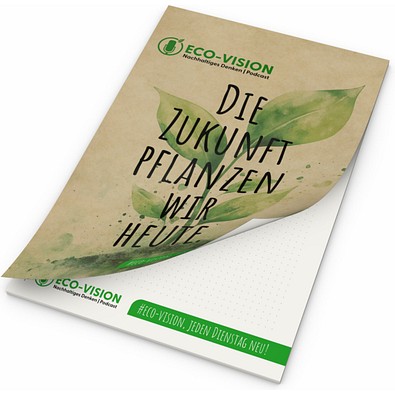 Schreibblock Cover Recycling, A4, 50 Blatt mit 4fach-Abheftlochung