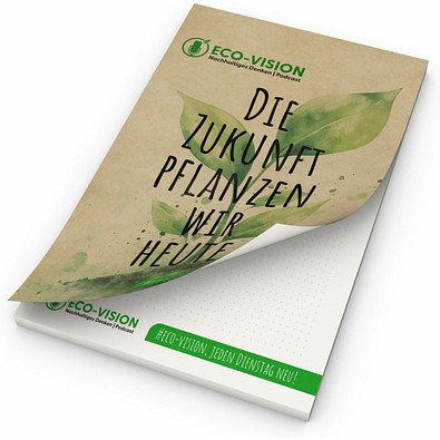 Schreibblock Cover Recycling, A5, 100 Blatt
