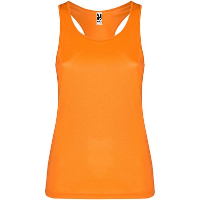 Schura Sport Top für Damen, Fluor Orange, XL