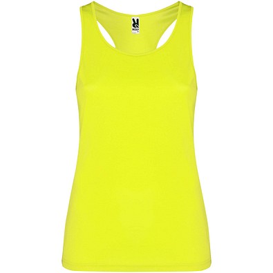 Schura Sport Top für Damen, Fluor Yellow, 2XL