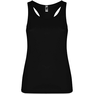 Schura Sport Top für Damen, schwarz, XL