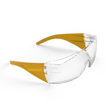 Schutzbrille Safety, transparent/gelb