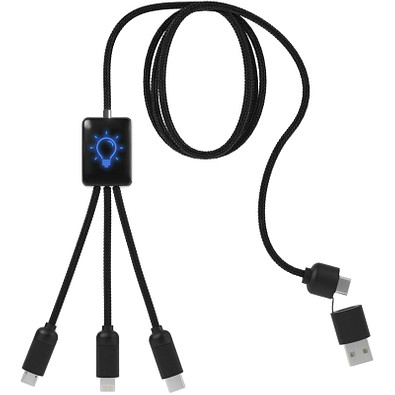 SCX.design C28 Erweitertes 5-in-1-Ladekabel, blau