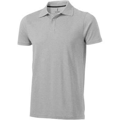 ELEVATE Herren Poloshirt Seller, grau meliert, XL ELEVATE Herren Poloshirt Seller, grau meliert, XL