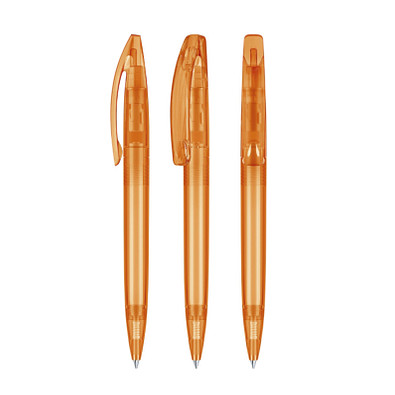 senator® Drehkugelschreiber Bridge Clear, blaue Mine, orange 151