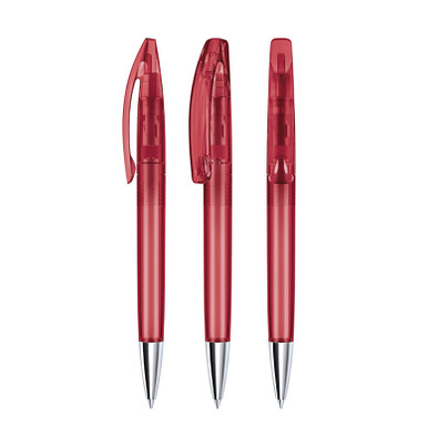 senator® Drehkugelschreiber Bridge Clear MT, blaue Mine, rot 201