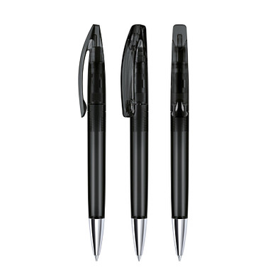 senator® Drehkugelschreiber Bridge Clear MT, blaue Mine, schwarz