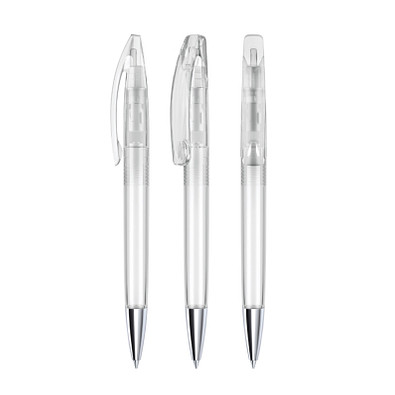 senator® Drehkugelschreiber Bridge Clear MT, blaue Mine, transparent