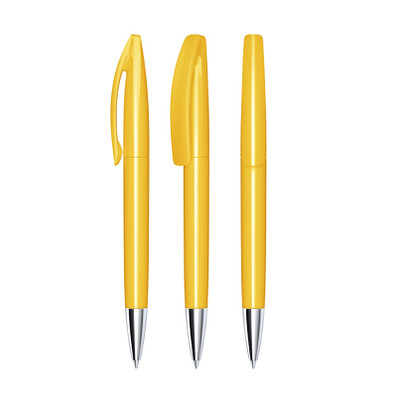 senator® Drehkugelschreiber Bridge Polished MT, blaue Mine, gelb 7408