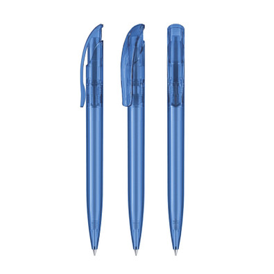 senator® Druckkugelschreiber Challenger Clear, blaue Mine, blau 2935