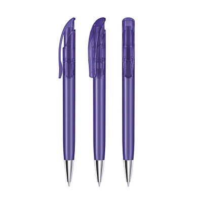 senator® Druckkugelschreiber Challenger Clear MT, blaue Mine, violett 267