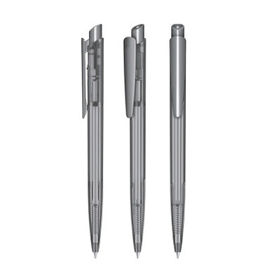 senator® Druckkugelschreiber Dart Clear, blaue Mine, grau cool gray 9 senator® Druckkugelschreiber Dart Clear, blaue Mine, grau cool gray 9