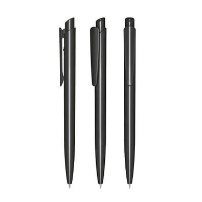 senator® Druckkugelschreiber Dart Polished, blaue Mine, schwarz