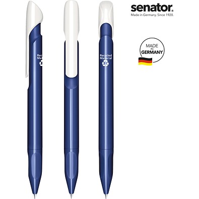 senator® Evoxx Duo Polished Recycled Druckkugelschreiber, blau 2757