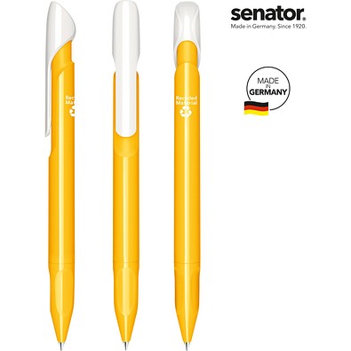 senator® Evoxx Duo Polished Recycled Druckkugelschreiber, gelb 7408