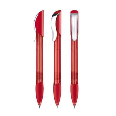 senator® Druckkugelschreiber Hattrix Clear SG MC, rot 186 senator® Druckkugelschreiber Hattrix Clear SG MC, rot 186