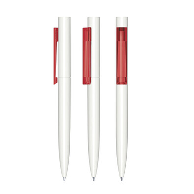 senator® Drehkugelschreiber Headliner Polished, blaue Mine, weiß,rot 186