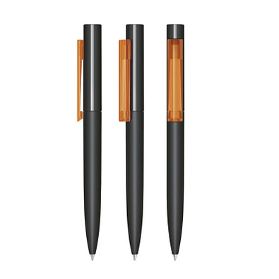 senator® Drehkugelschreiber Headliner Softtouch, blaue Mine, schwarz,orange 151