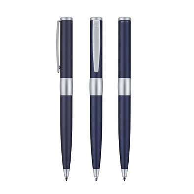 senator® Drehkugelschreiber Image Chrome, blaue Mine, dunkelblau