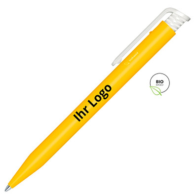 senator® Druckkugelschreiber Super Hit Bio, blaue Mine, gelb 123