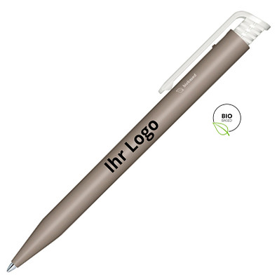 senator® Druckkugelschreiber Super Hit Bio, blaue Mine, grau Warm Gray 10