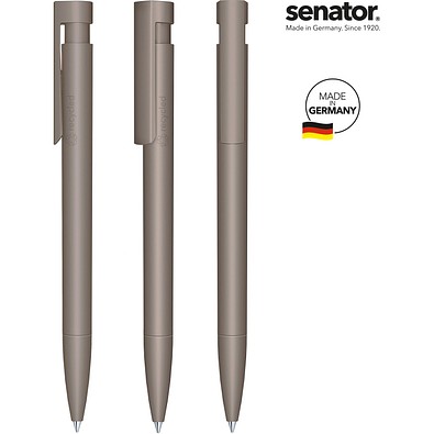 senator® Liberty Matt Recyceld Druckkugelschreiber, warm gray 10