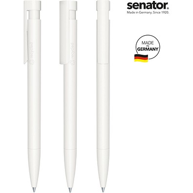 senator® Liberty Matt Recyceld Druckkugelschreiber, weiß