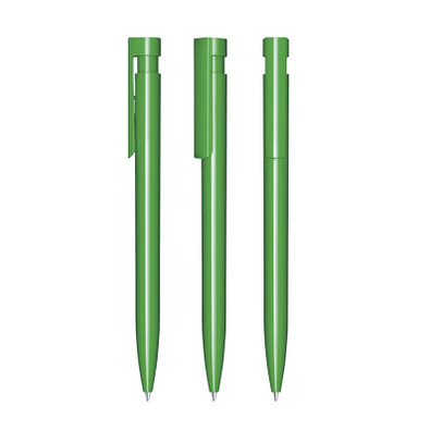 senator® Druckkugelschreiber Liberty Polished, blaue Mine, grün 347