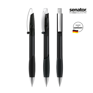 senator® Druckkugelschreiber Matrix Clear MT, schwarz senator® Druckkugelschreiber Matrix Clear MT, schwarz