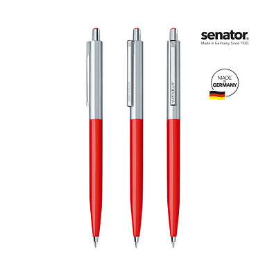 SENATOR Point Metal Druckkugelschreiber, rot 186