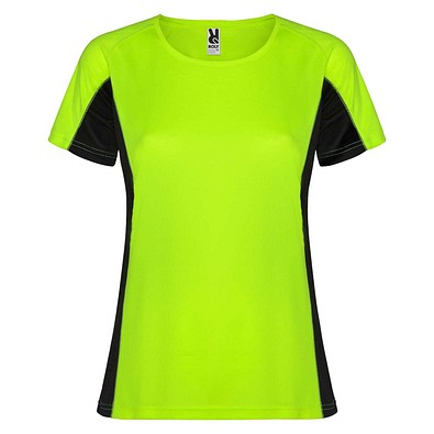 Shanghai Sport T-Shirt für Damen, Fluor Green / schwarz, S