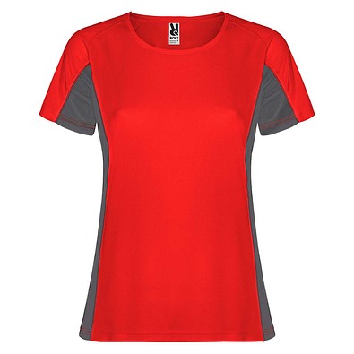 Shanghai Sport T-Shirt für Damen, rot / Dark Lead, 2XL