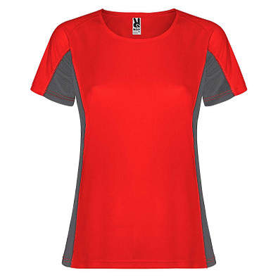 Shanghai Sport T-Shirt für Damen, rot / Dark Lead, XL