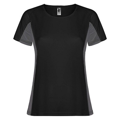 Shanghai Sport T-Shirt für Damen, schwarz / Dark Lead, S