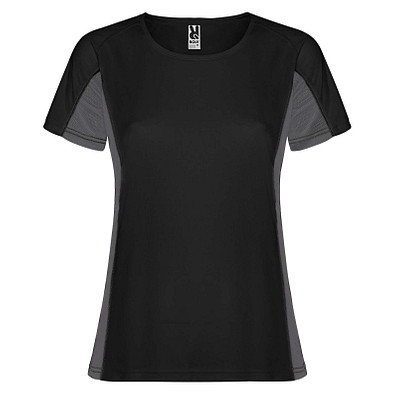 Shanghai Sport T-Shirt für Damen, schwarz / Dark Lead, XL