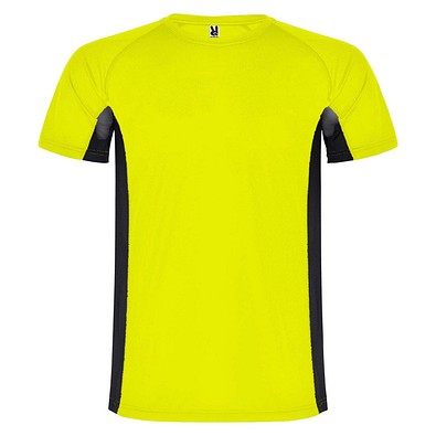 Shanghai Sport T-Shirt für Herren, Fluor Yellow / schwarz, XL