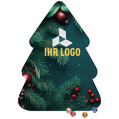Shape Adventskalender Tannenbaum, Lindt LINDOR Minikugeln, Edle Tannenzweige
