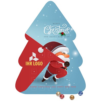 Shape Adventskalender Tannenbaum, Lindt LINDOR Minikugeln, Little Santa