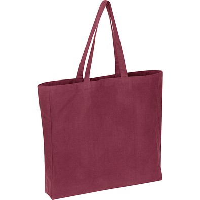 Shopper aus recycelter Baumwolle und Polyester NINA, burgund