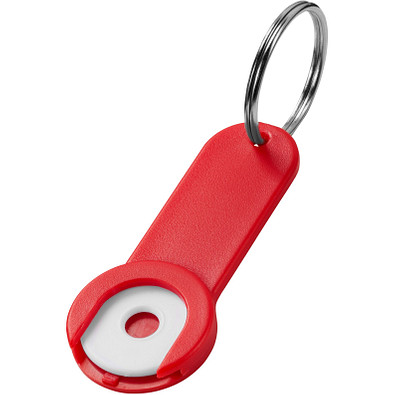 Shoppy Schlüsselanhänger mit Münzhalter, rot Shoppy Schlüsselanhänger mit Münzhalter, rot