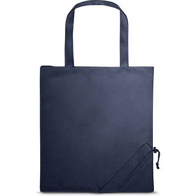 SHOPS. Faltbare Tragetasche aus 190T, Dunkelblau