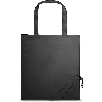 SHOPS. Faltbare Tragetasche aus 190T, Schwarz