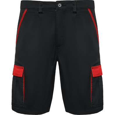 Workwear Shorts Tahoe, S, schwarz/rot